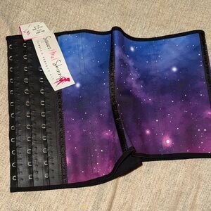 Shapewear Corset - Black and Purple Galaxy